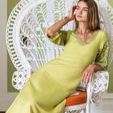 Esme Caftan - Chartreuse