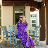 The JA Shirt Dress - Eggplant Loon Patchwork