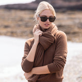 Snowbird Wrap Scarf - Chocolate
