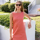 Serena Dress Cotton - Nantucket Red