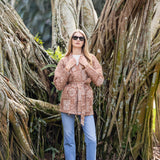 Hazel Wrap Jacket - Chestnut Diamond Bandana