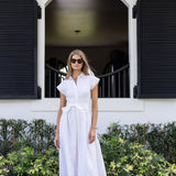 Betty Dress Eyelet - Blanc