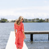 The JA Husband Shirt - Lipstick Red Marbella