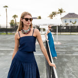Camille Dress - Mykonos Blue