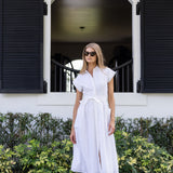 Betty Dress Eyelet - Blanc