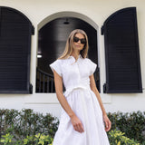 Betty Dress Eyelet - Blanc