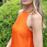 Sarah Dress - Tangerine
