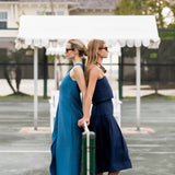 Camille Dress - Mykonos Blue