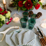 Garden Ticking Stripe Dinner Napkin