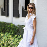 Betty Dress Eyelet - Blanc
