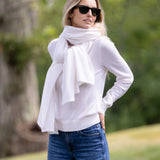 Snowbird Wrap Scarf - Ivory