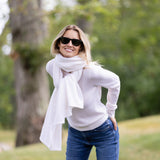 Snowbird Wrap Scarf - Ivory