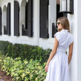Betty Dress Eyelet - Blanc