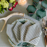 Garden Ticking Stripe Dinner Napkin