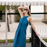 Camille Dress - Mykonos Blue