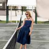 Circle Skirt Dupioni - Peacoat