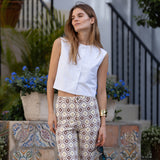 Blair Top Poplin - Blanc