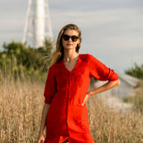 Amelia Dress - Rouge