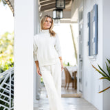 Falmouth Wide Leg Pant - Warm White