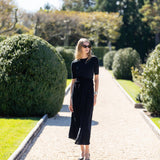 Cartagena Wrap Skirt Velvet - Noir