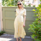 The JA Shirtdress -  Buttercup Marbella