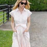 Betty Dress Eyelet - Shell