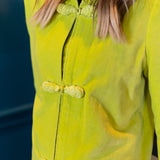 Mandarin Velvet Jacket - Matcha