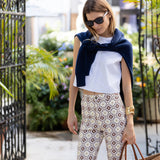 Blair Top Poplin - Blanc