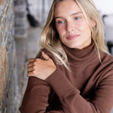 Falmouth Turtleneck - Chocolate