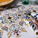 Ecru Fleur Tablecloth