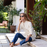 Falmouth Wrap Sweater - Warm White