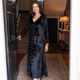 Chloe Caftan Velvet - Noir