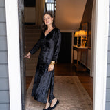 Chloe Caftan Velvet - Noir