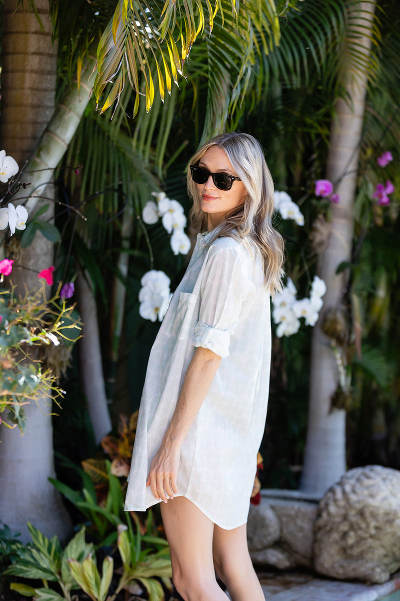 The JA Husband Shirt - Pistachio Santorini Check