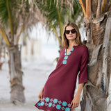 Sutton Tunic Dress - Rust