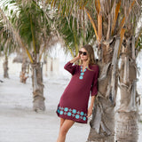 Sutton Tunic Dress - Rust