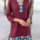 Sutton Tunic Dress - Rust