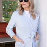 Falmouth Wrap Sweater - Gracie Blue