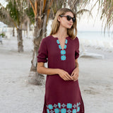 Sutton Tunic Dress - Rust