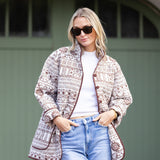 Oversized Dakota Jacket - Coco Tulum Stripe