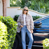Oversized Dakota Jacket - Coco Tulum Stripe