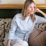 Falmouth Wrap Sweater - Gracie Blue