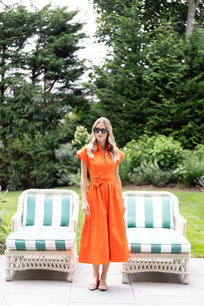 Betty Dress - Tangerine