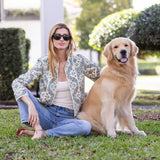 Emilia Jacket - Ecru Domino Tile