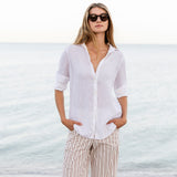 Charley Pant - Mocha Stripe