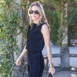 Jackie Pant Velvet - Noir