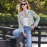 Emilia Jacket - Ecru Domino Tile