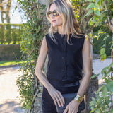 Blair Top Velvet - Noir