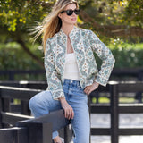 Emilia Jacket - Ecru Domino Tile