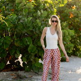 Charley Pant - Orchid Palazzo Tile